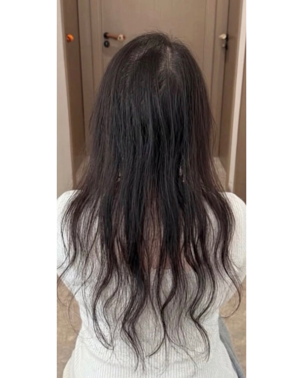 Cheveux avant la routine JASS